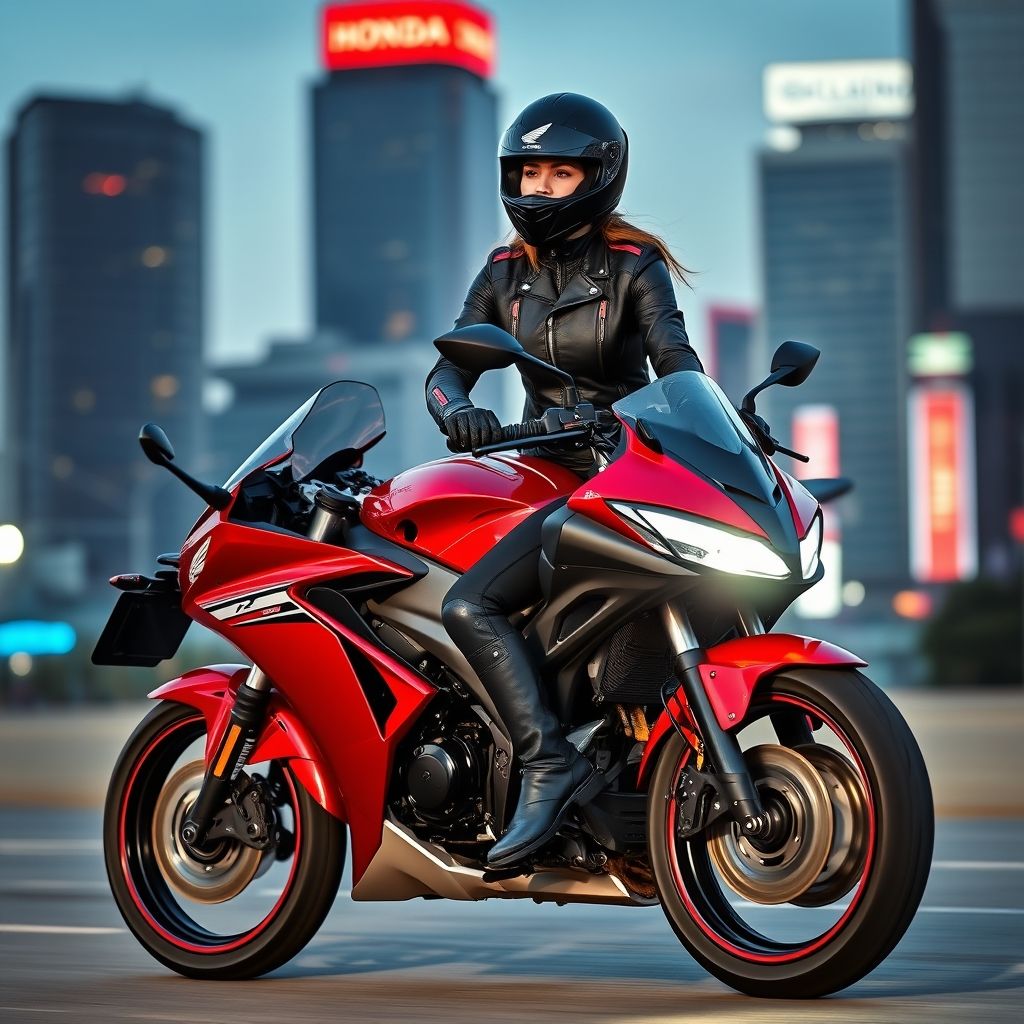 แฟชั่นการขับขี่ CBR650R สำหรับสาวๆ